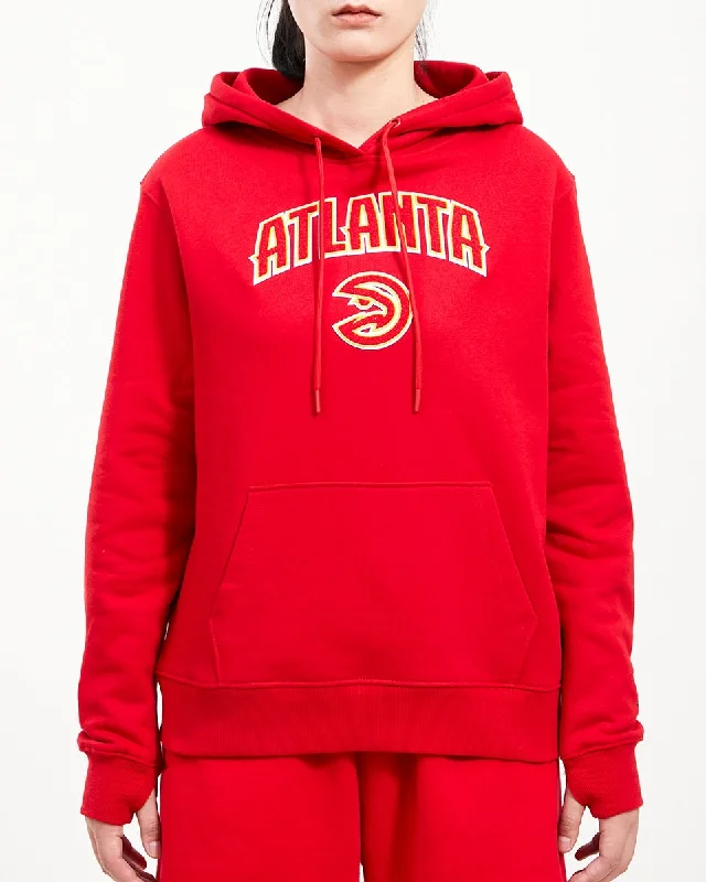 SUDADERA CON GORRO NBA ATLANTA HAWKS CLASSIC ESSENTIALS PARA MUJER