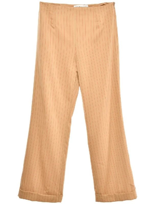 Striped Red & Cream Trousers - W28 L29