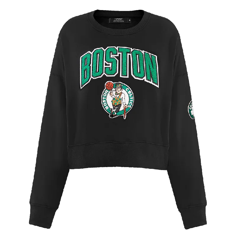 SUDADERA DE CUELLO REDONDO NBA BOSTON CELTICS CLASSIC ESSENTIALS PARA MUJER