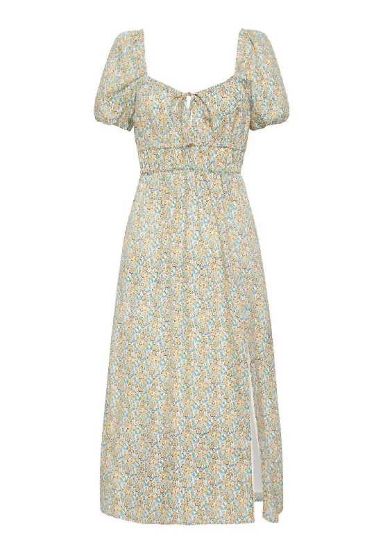 Terina Midi Dress In Sabinosa Floral Print