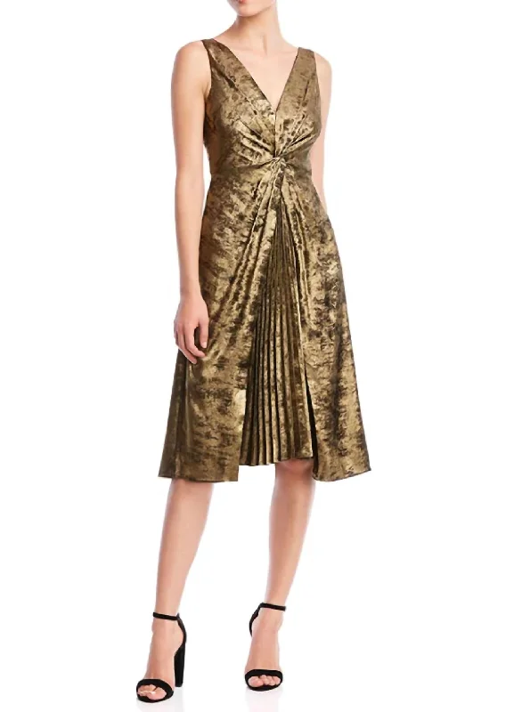 Sofia Dress In Gold