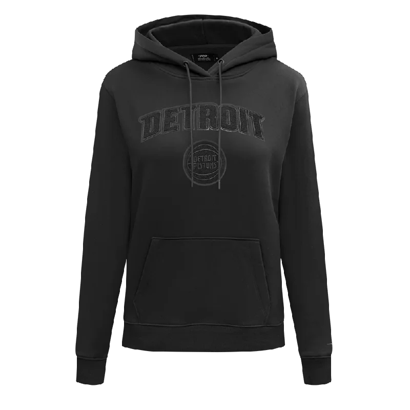 SUDADERA CON GORRO NBA DETROIT PISTONS CLASSIC 3BK PARA MUJER