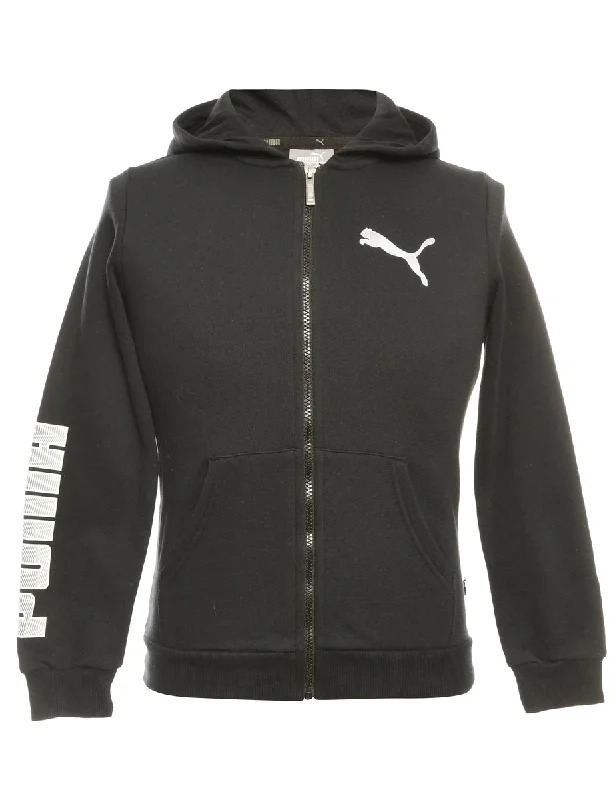 Black Puma Printed Hoodie - S