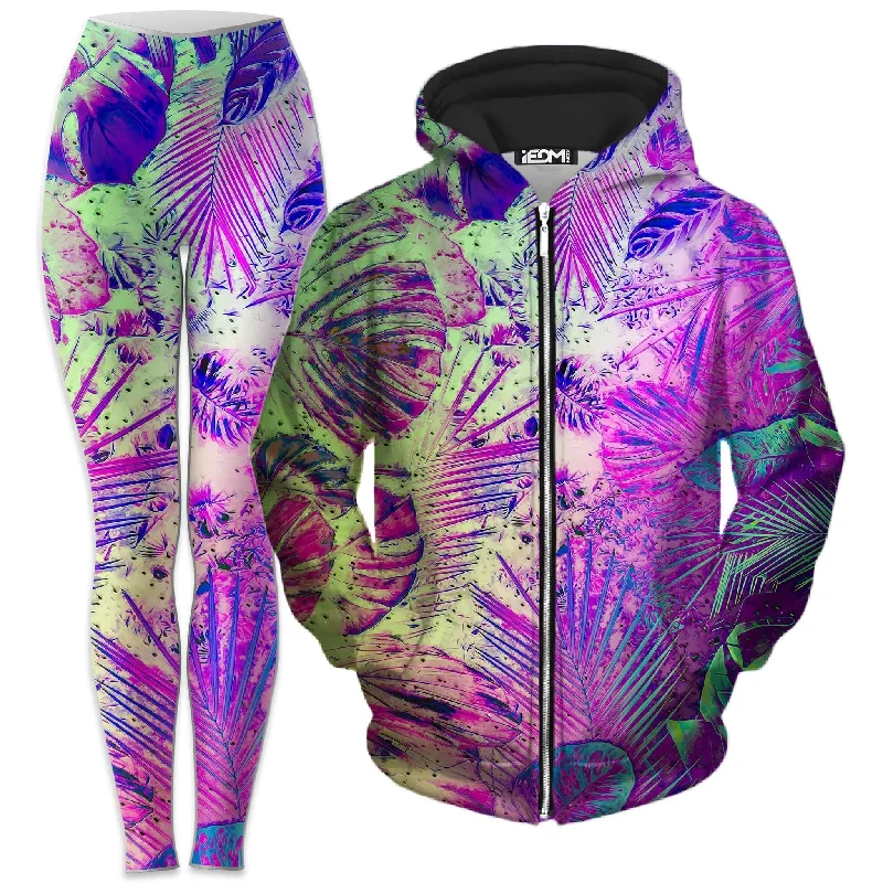 Junglist Holo Zip-Up Hoodie and Leggings Combo