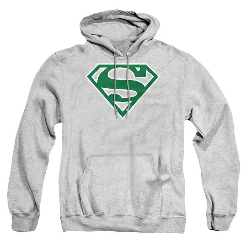 Superman Green & White Shield - Pullover Hoodie