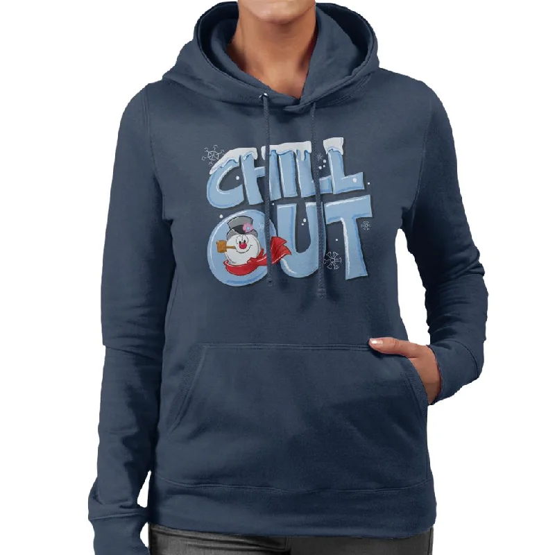 Frosty The Snowman Chill Out Women's Hooded Sweatshirt