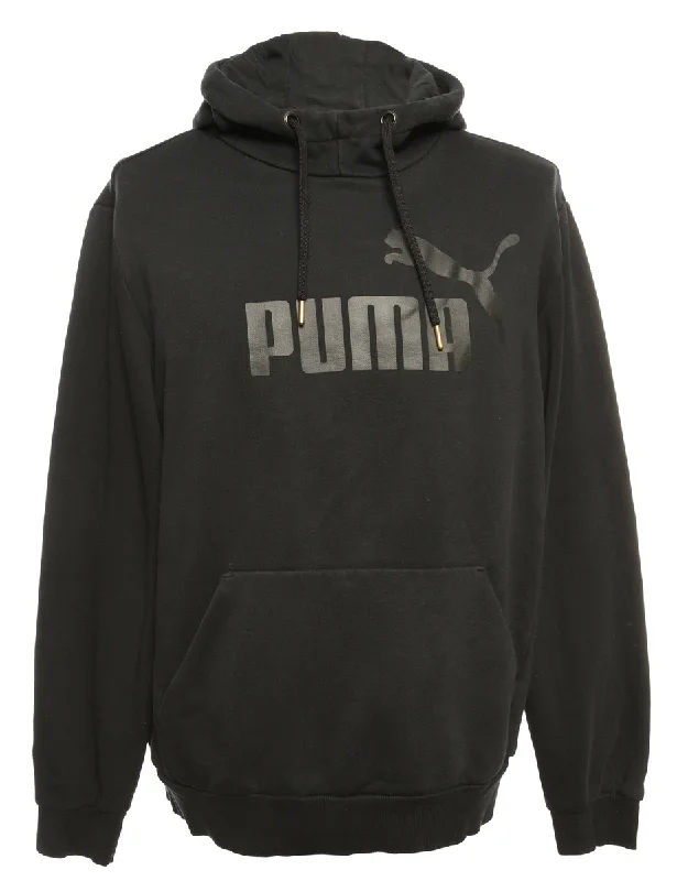 Black Puma Printed Hoodie - M