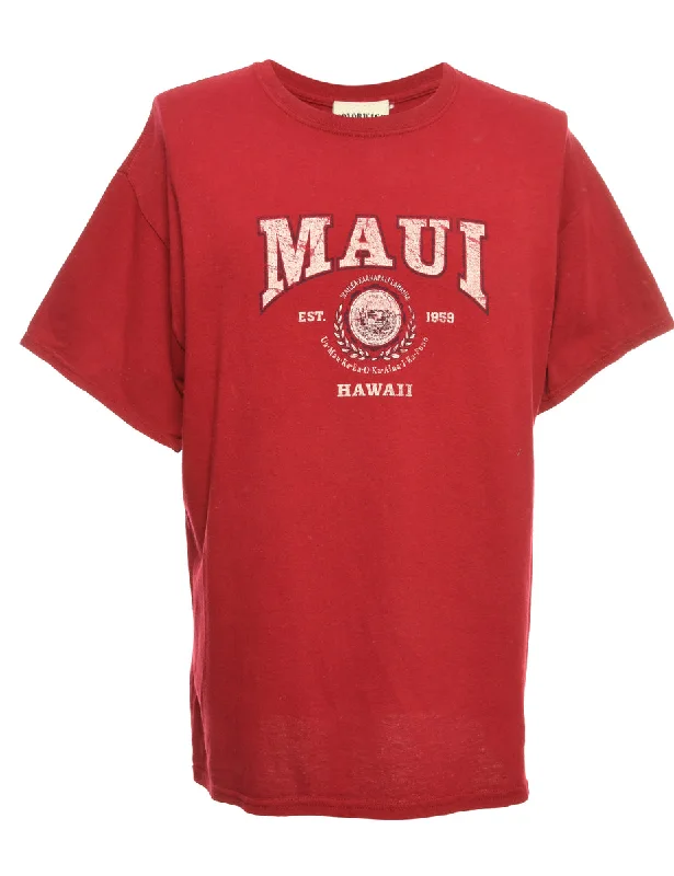 MAUI Printed T-shirt - L