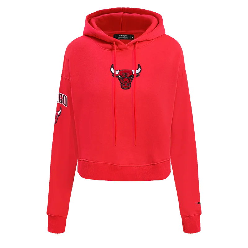 SUDADERA CON GORRO NBA CHICAGO BULLS CLASSIC ESSENTIALS PARA MUJER