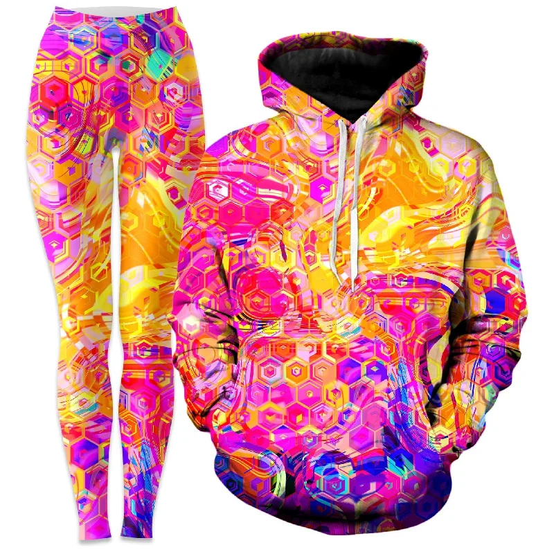 Ornate Drip Hoodie and Leggings Combo