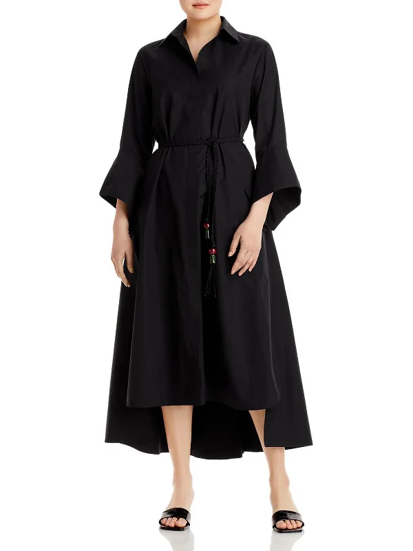 Womens Collared Long Shirtdress