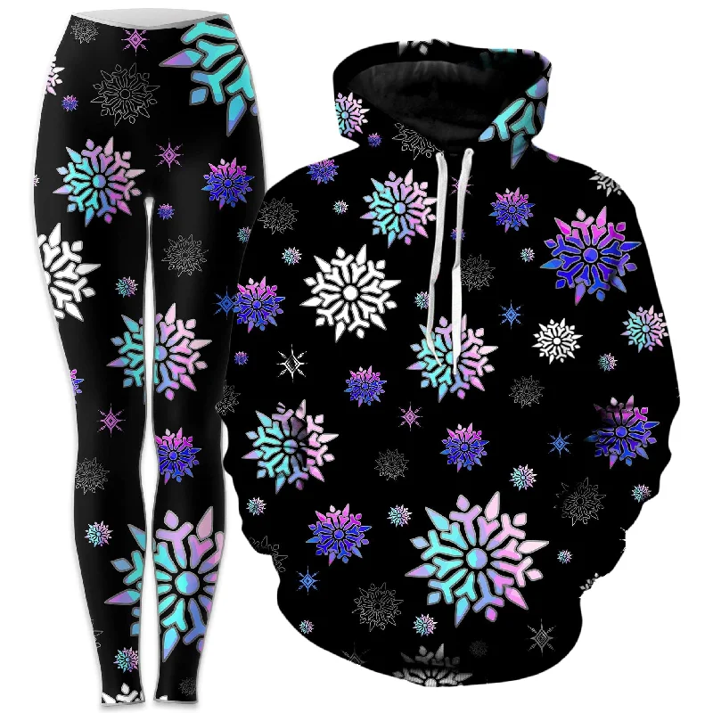 Festive Night Sky Hoodie and Leggings Combo