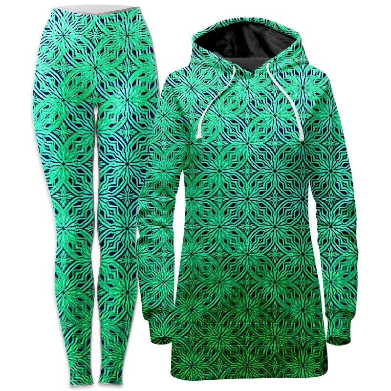 Psy Moski Foam Hoodie Dress and Leggings Combo