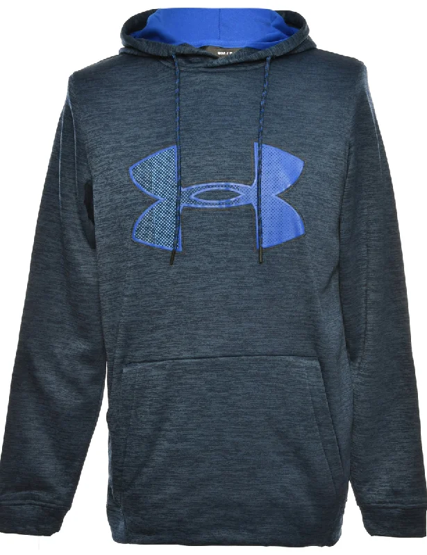 Navy Under Armour Printed Hoodie - S