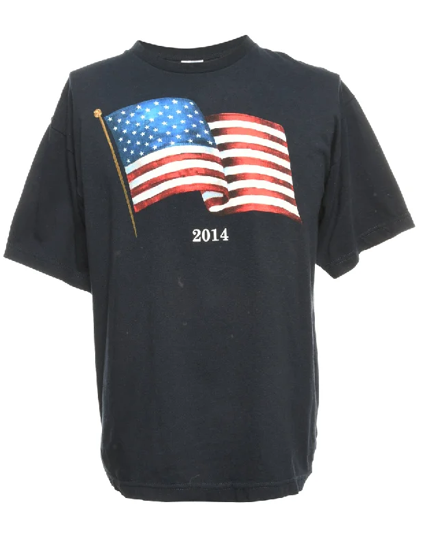 USA Printed T-shirt - L