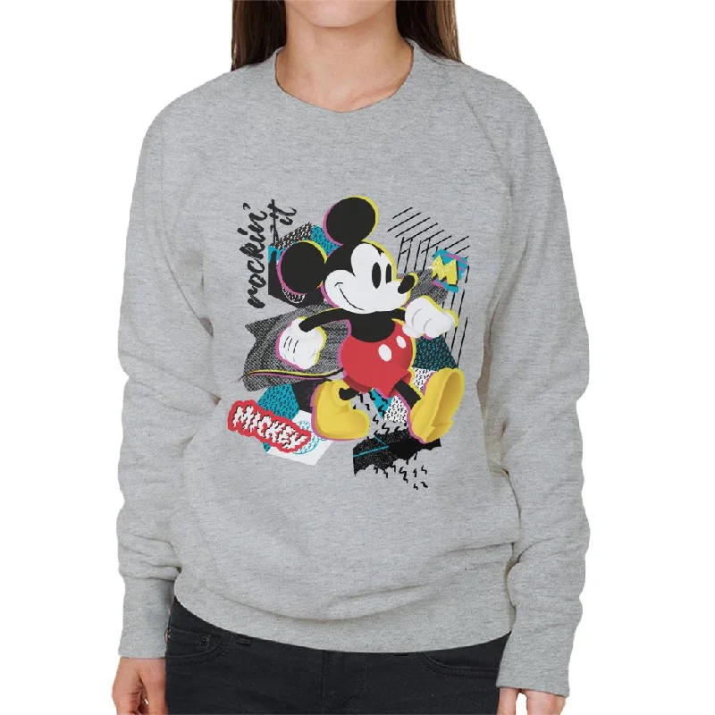 Disney Mickey Mouse Rockin It Retro Women's Sweatshirt