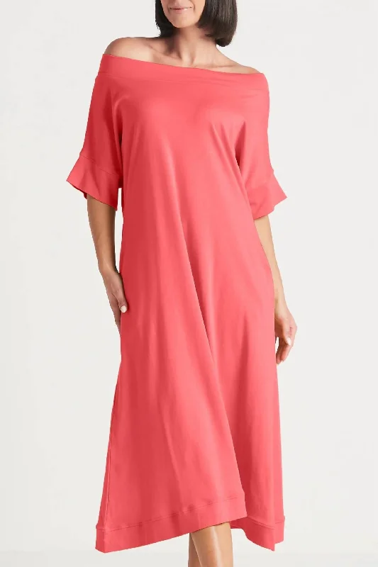 Pima Cotton Tokyo Dress In Watermelon