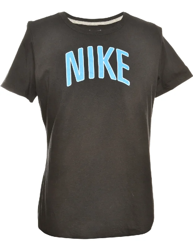 Black Nike Printed T-shirt - XL