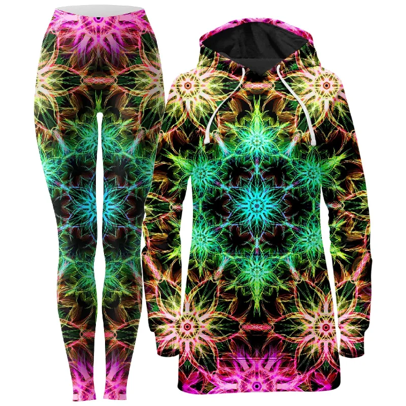 DMT Mirage Hoodie Dress and Leggings Combo