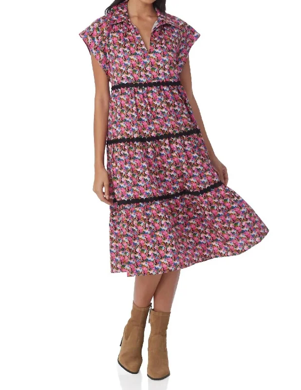 Watson Dress In Art In Bloom Micro