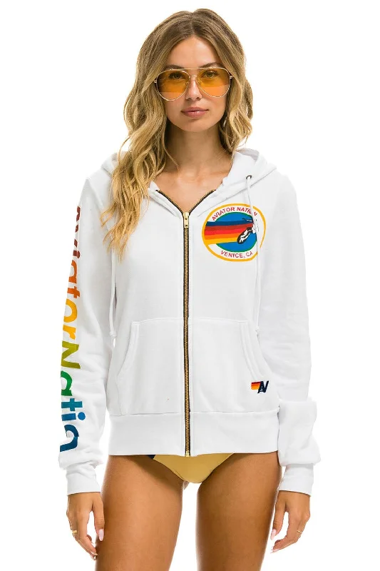 AVIATOR NATION HOODIE - WHITE