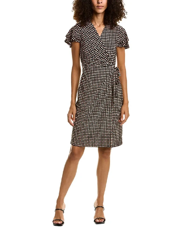 Anne Klein Flutter Sleeve Dress