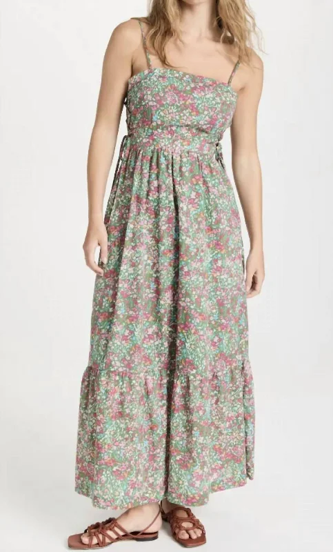 Big Sur Maxi Dress In Greenfloral