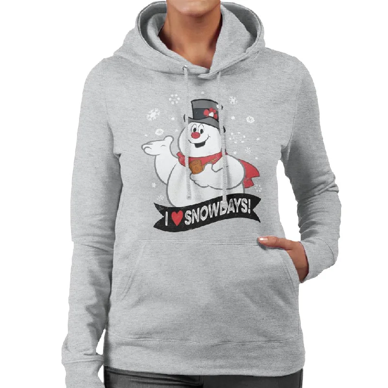 Frosty The Snowman I Love Snowdays Women's Hooded Sweatshirt