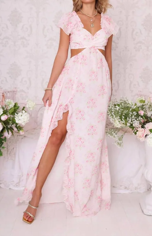 Rosabelle Maxi Dress In Pink