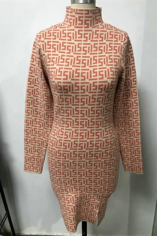 Final Touch Sweater Dress In Brown