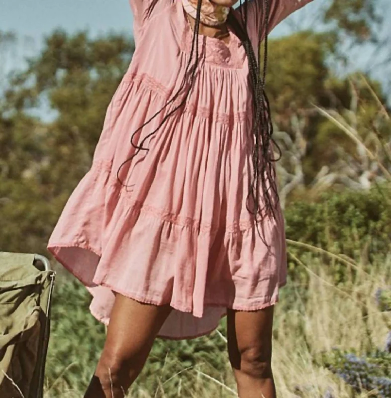 Harmony Tunic Dress In Peony