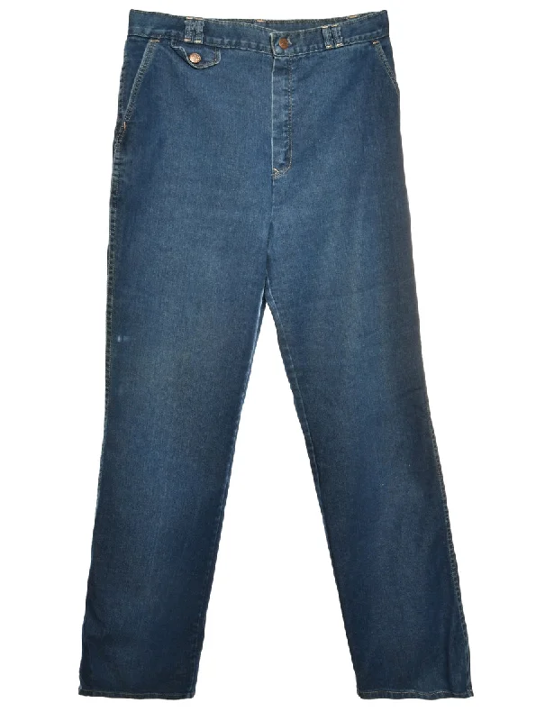 Zip Front Straight Fit Jeans - W30 L34