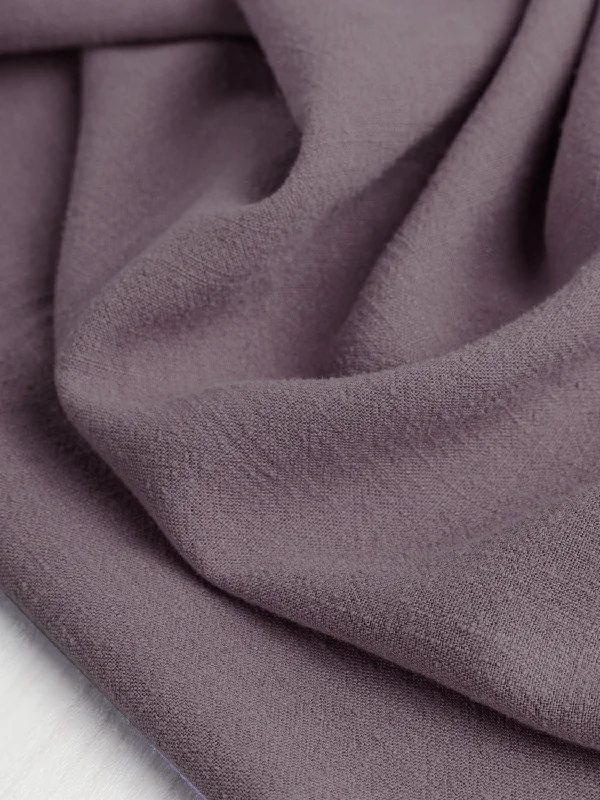 Textured Viscose Linen - Grape