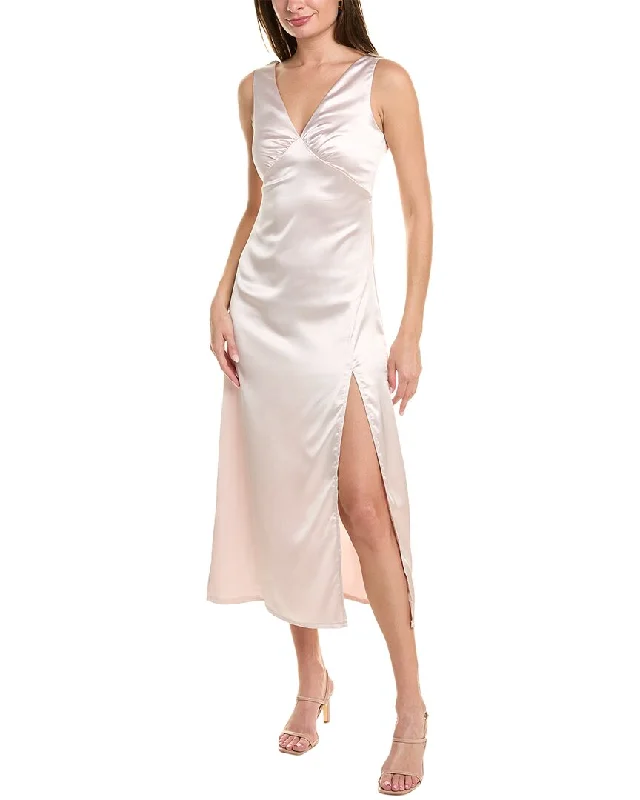 JL Luxe Satin Maxi Slip Dress