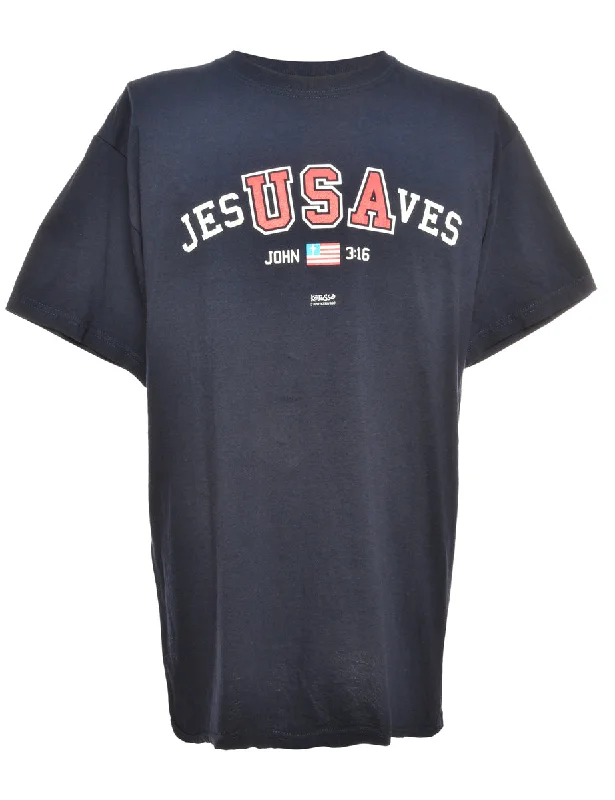 USA Printed T-shirt - S