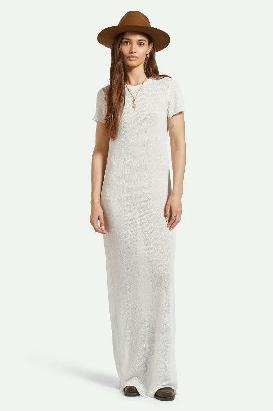 Sheer Knit Dress - Off White