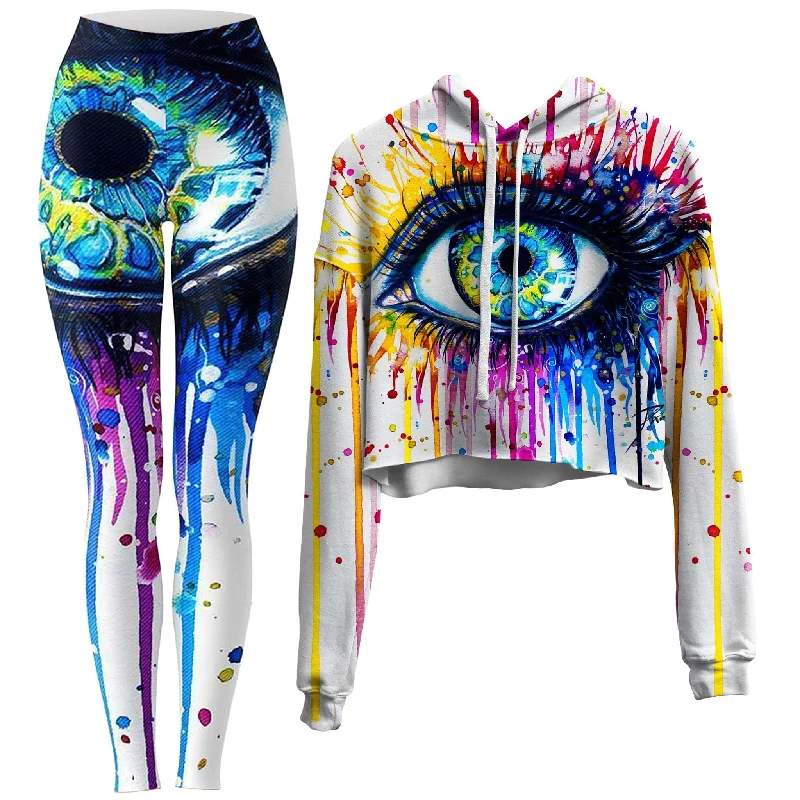 Eyecopi Kopie Crop Hoodie and Leggings Combo