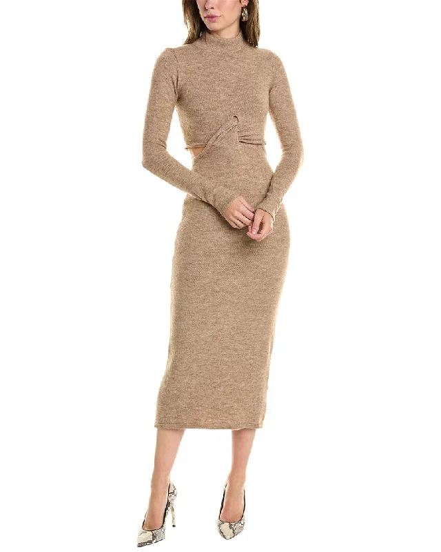 ASTR the Label Kenna Wool-Blend Midi Dress