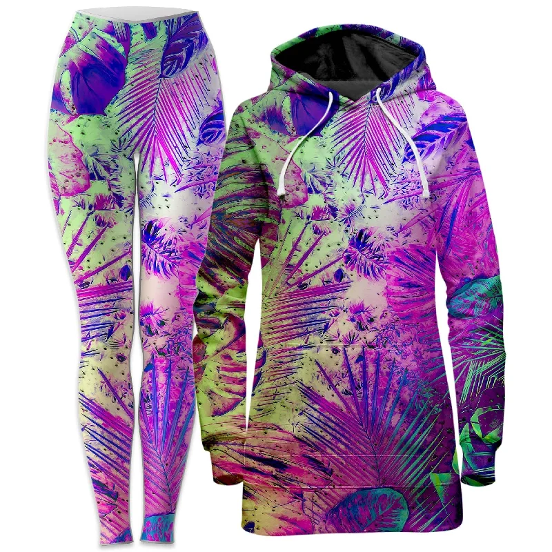 Junglist Holo Hoodie Dress and Leggings Combo