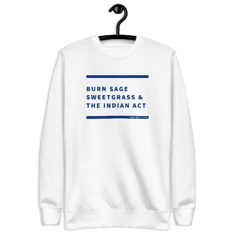 BSS&TIA Blue & White Crewneck